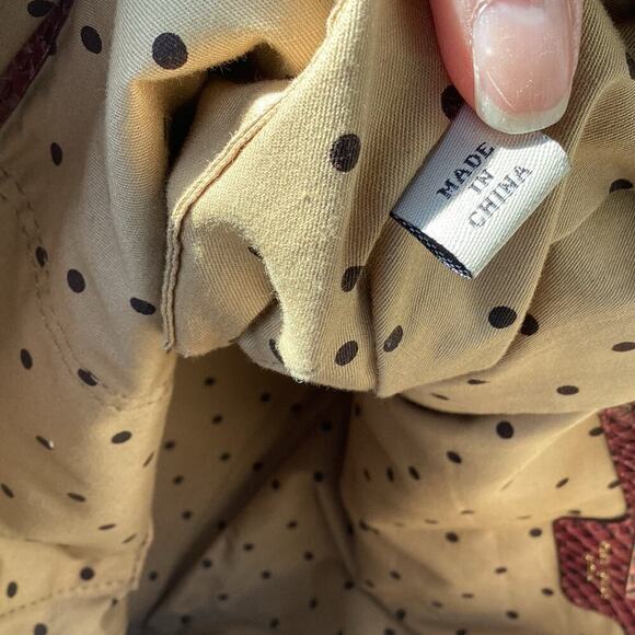 Kate Spade Tote Black Red Croc Embossed Y2K Work Career Travel Large Bag Preppy - Picture 12 of 13